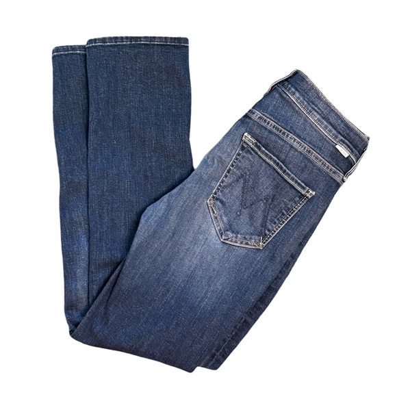 MOTHER The Mid Rise Dazzler Ankle in On The Edge Medium Blue Wash Size 27 - Picture 6 of 14